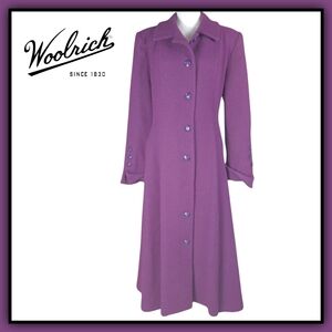 Vintage 1970s Woolrich Fit and Flare Maxi Long Coat size 12 **RARE**